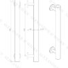 Alexander And Wilks Leila Hammered Cabinet Pull 160Mm C/C Matt Black AW817-160-BL