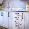 Alexander And Wilks Leila Hammered Cabinet Pull 160mm C/C Satin Brass AW817-160-SB