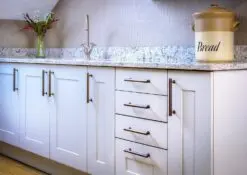 Alexander And Wilks Leila Hammered Cabinet Pull 160mm C/C Satin Brass AW817-160-SB