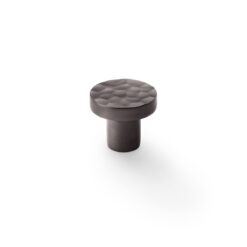 Alexander And Wilks Hammered Face Round Cup Knob 30mm Dark Bronze AW820-30-DBZ