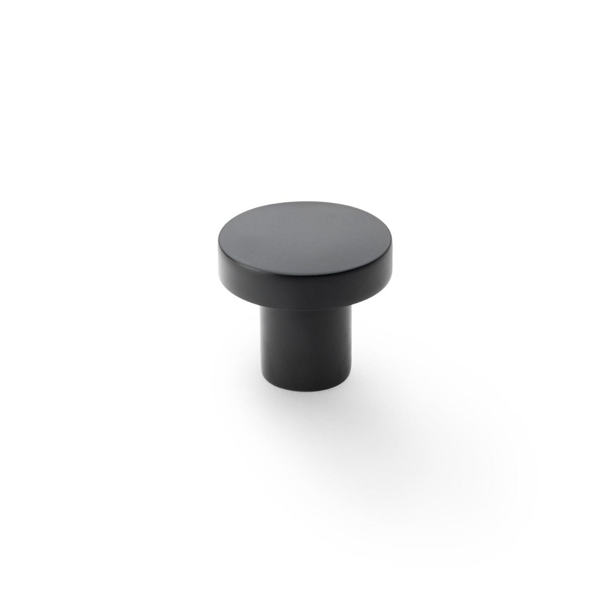 Alexander & Wilks Hanover Cupboard Knob Plain Surface On Face Of Knob AW821-30-BL Black