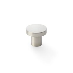 Alexander & Wilks Hanover Cupboard Knob Plain Surface On Face Of Knob AW821-38-SN Satin Nickel