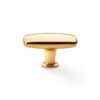 Alexander And Wilks Plain Soap Dish Knob Large 60mm Burnished Brass AW822-60-BB