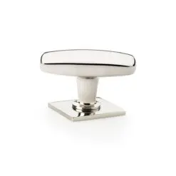 Alexander And Wilks Plain Soap Dish Knob Small 47mm Polished Nickel AW822-47-PN