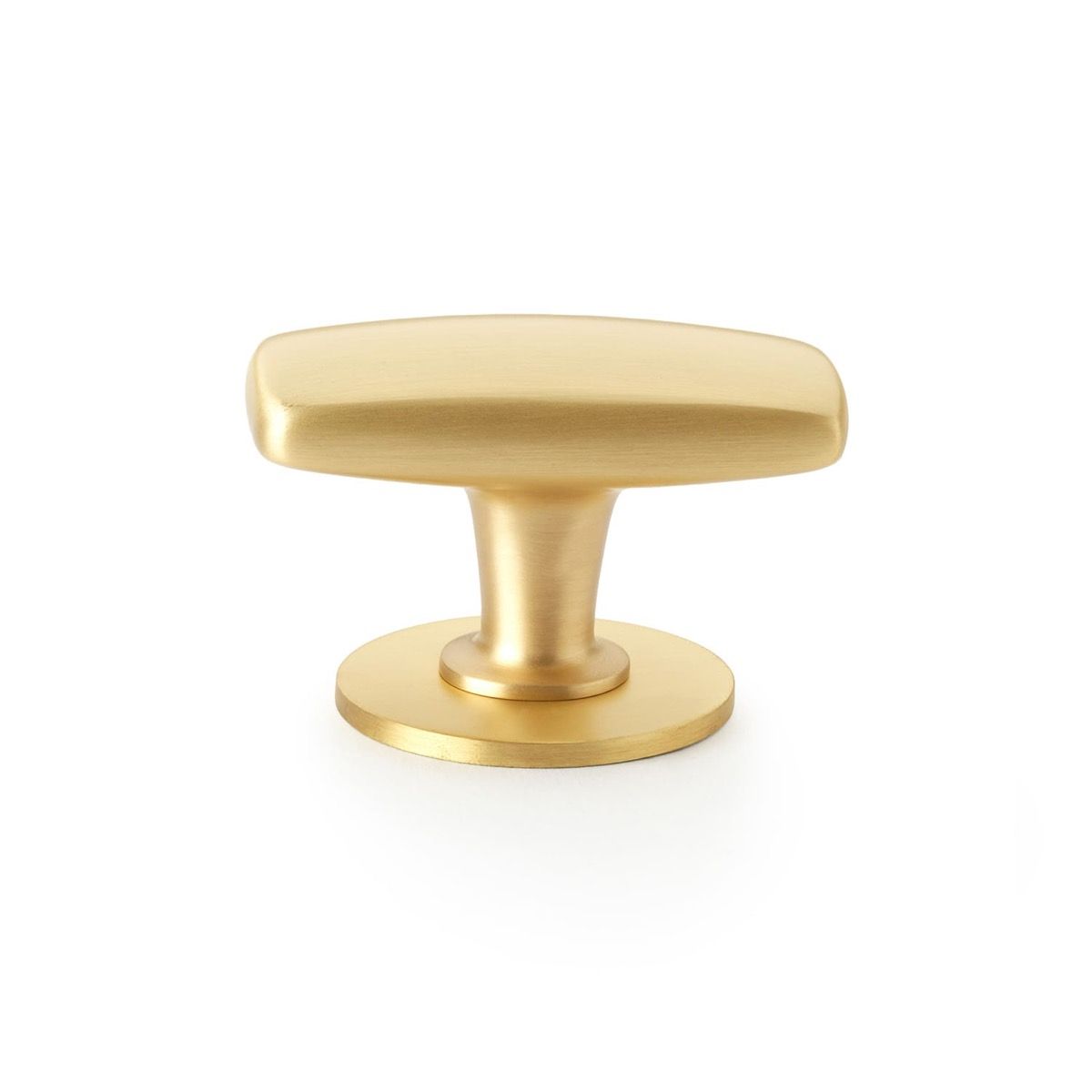 Alexander And Wilks Plain Soap Dish Knob Large 60mm Satin Brass AW822-60-SB