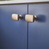 Alexander And Wilks Plain Soap Dish Knob Large 60mm Satin Brass AW822-60-SB