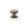 Alexander And Wilks 32mm Rnd Cup Knob Integral Stepped Rose Antique Brass AW825-32-AB
