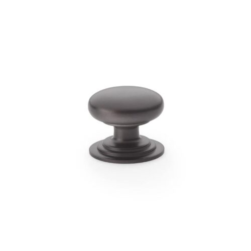 Alexander And Wilks 25mm Rnd Cup Knob Integral Stepped Rose Dark Bronze AW825-25-DBZ