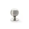 Alexander & Wilks Caesar Cupboard Knob 32Mm On Round Rose AW832-32-PN Polished Nickel