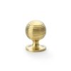 Alexander & Wilks Caesar Cupboard Knob 38Mm On Round Rose AW832-38-SBPVD Satin Brass Pvd