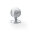 Alexander & Wilks Caesar Cupboard Knob 25Mm On Round Rose AW832-25-SC Satin Chrome