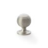Alexander & Wilks Caesar Cupboard Knob 38Mm On Round Rose AW832-38-SN Satin Nickel