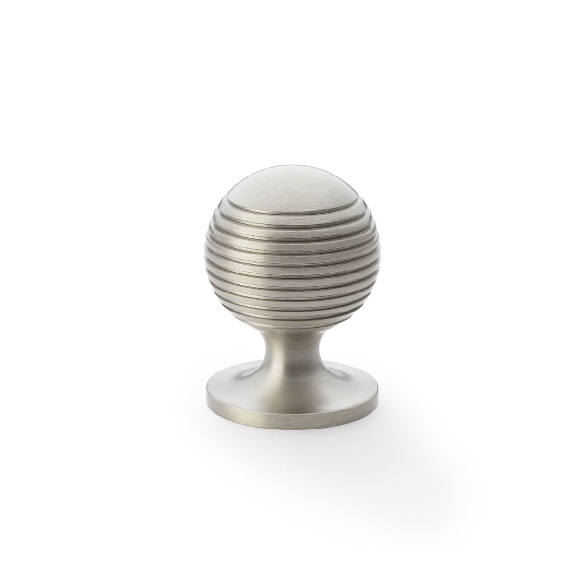 Alexander & Wilks Caesar Cupboard Knob 25Mm On Round Rose AW832-25-SN Satin Nickel