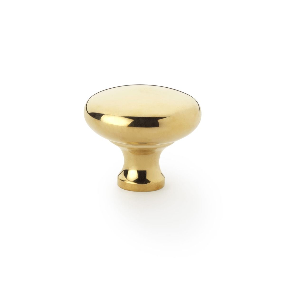 Alexander And Wilks Wade Round Cabinet Knob 32mm Polished Brass AW836-32-PB