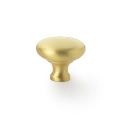 Alexander And Wilks Wade Round Cabinet Knob 38mm Satin Brass AW836-38-SB