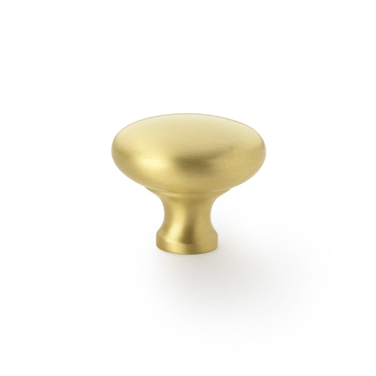 Alexander And Wilks Wade Round Cabinet Knob 32mm Satin Brass AW836-32-SB