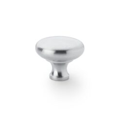 Alexander And Wilks Wade Round Cabinet Knob 38mm Satin Chrome AW836-38-SC