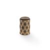 Diamond Cut Cylinder Cabinet Knob