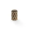 Diamond Cut Cylinder Cabinet Knob
