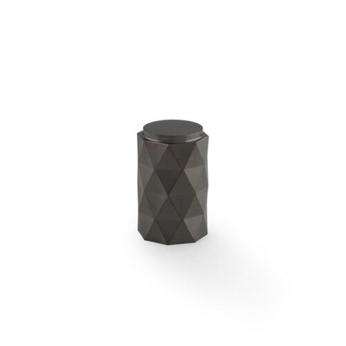 Diamond Cut Cylinder Cabinet Knob