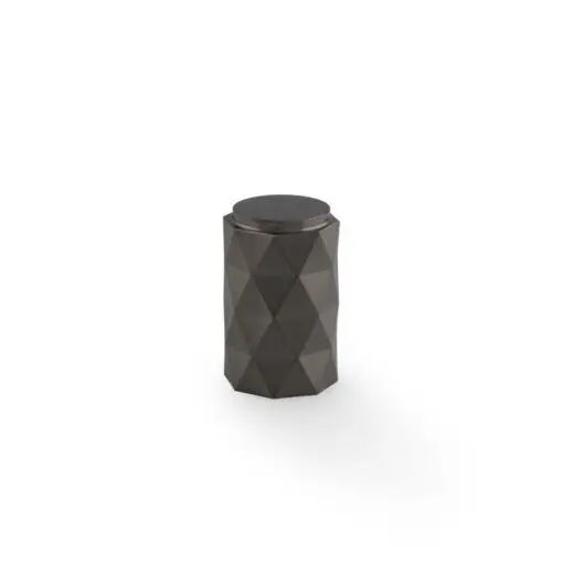 Diamond Cut Cylinder Cabinet Knob