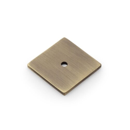 Alexander And Wilks Quantock Square Backplate AW893-38-AB Antique Brass