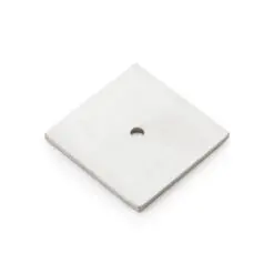 Alexander And Wilks Bullion Square Backplate - 45Mm AW894-45-PN Polished Nickel