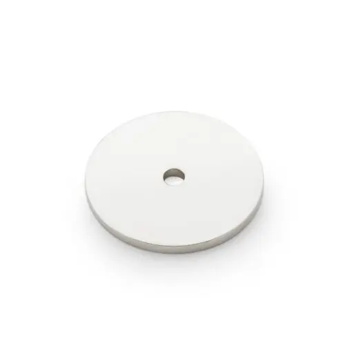 Alexander And Wilks Circular Backplate 40X3mm T/S Cabinet Hw Polished Nickel AW895-40-PN