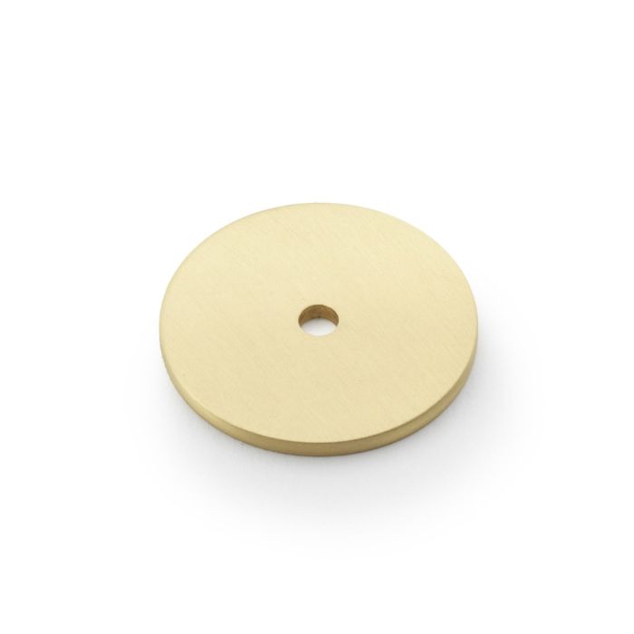 Alexander & Wilks Circular Backplate To Suit Cabinet Hardware AW895-25-SB Satin Brass