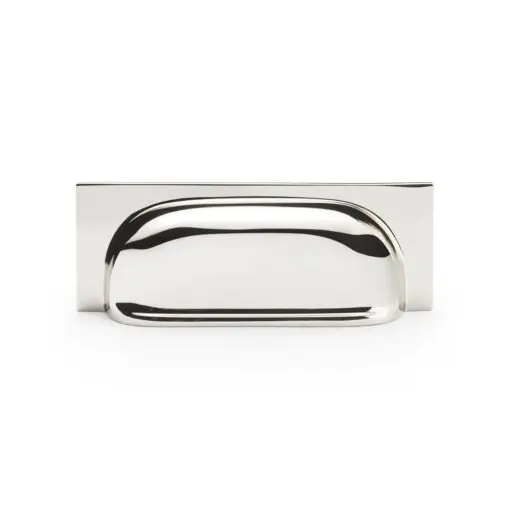 Alexander And Wilks Quantock Cup Pull Handle 203mm C/C Polished Nickel AW906PN