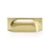 Alexander And Wilks Quantock Cup Pull Handle 40mm C/C Satin Brass AW907SBPVD