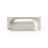 Alexander And Wilks Quantock Cup Pull Handle 96mm C/C Satin Nickel AW905SN
