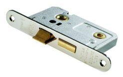 CARLISLE BRASS - BAE5025NP-R EASI-T BATHROOM LOCK 64MM RESIDENTIAL - RADIUS