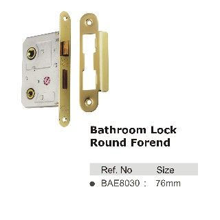 BAE8030EBR Bathroom Lock Round Forend