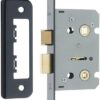 IRONMONGERY SOLUTIONS Bathroom Pack of Door Handle,Bathroom Locks,Turn & Release & Hinges - Pack of Door Handle in Matt Black Finish