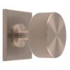 Carlisle Brass BP703SN40SN Knurled Radio Knob on Backplate 40mm Satin Nickel