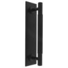 Carlisle Brass BP710BMB168MB Lines Pull Handles on backplate 168mm Matt Black
