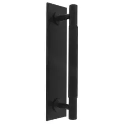 Carlisle Brass BP710BMB168MB Lines Pull Handles on backplate 168mm Matt Black