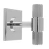 Carlisle Brass BP711CP40CP Lines T-Bar Knob on Backplate 40mm Polished Chrome
