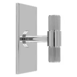 Carlisle Brass BP711CP76CP Lines T-Bar Knob on Backplate 76mm Polished Chrome