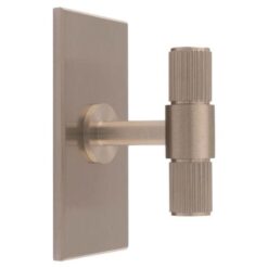 Carlisle Brass BP711SN76SN Lines T-Bar Knob on Backplate 76mm Satin Nickel