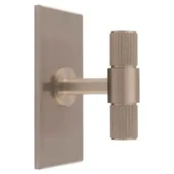 Carlisle Brass BP711SN76SN Lines T-Bar Knob on Backplate 76mm Satin Nickel