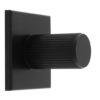 Carlisle Brass BP712MB40MB Lines Cylinder Knob on Backplate 40mm Matt Black