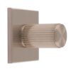 Carlisle Brass BP712SN40SN Lines Cylinder Knob on Backplate 40mm Satin Nickel