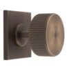 Carlisle Brass BP713AB40AB Lines Radio Knob on Backplate 40mm Antique brass