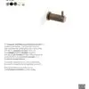 Alexander And Wilks Brunel Diamond Knurled Coat Hook Matt Black AW775BL
