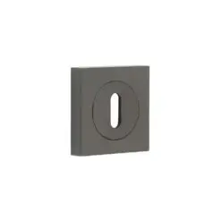 Burlington Standard Keyway Escutcheons Square Plain Rose Dark Bronze