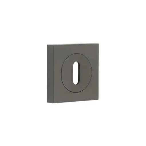 Burlington Standard Keyway Escutcheons Square Plain Rose Dark Bronze