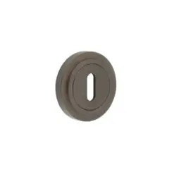 Burlington Standard Keyway Escutcheons Stepped Rose Dark Bronze