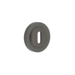 Burlington Standard Keyway Escutcheons Knurled Rose Dark Bronze